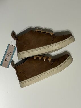 TOMS Boys’ Brown Chukka-Style Casual Sneakers Botas Cupsole